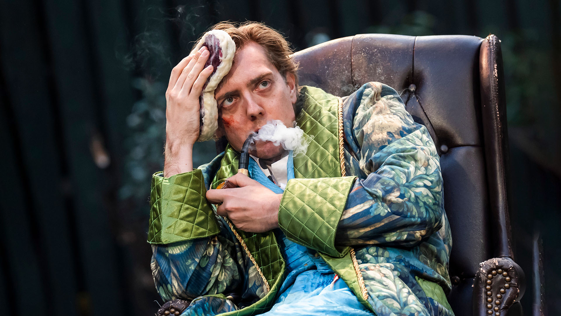 Joshua James as Sherlock Holmes at Regent's Park Open Air Theatre, London, 2026. Photo by Tristram Kenton.