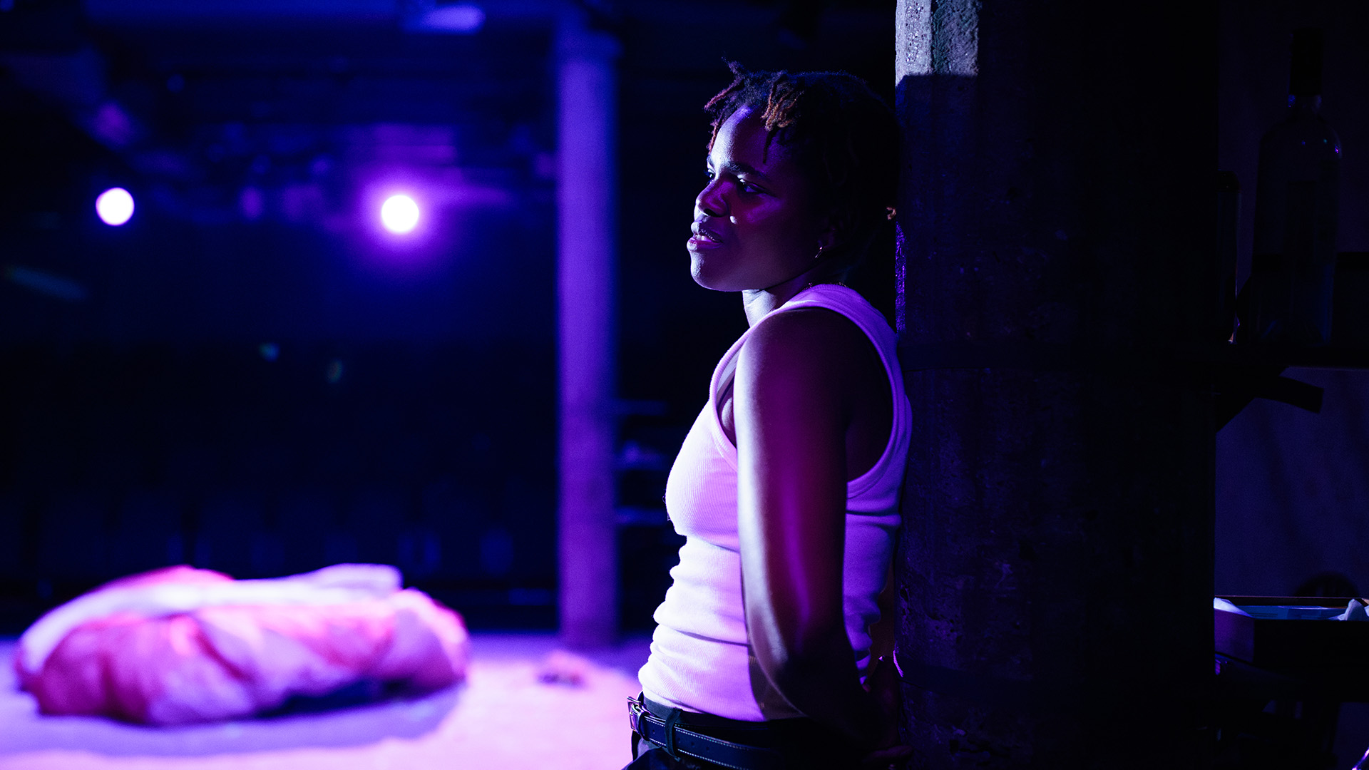 Francesca Amewudah-Rivers as Ash in Tender Play, Bush Theatre. Photo credit: Harry Elletson. Flicker Magazine Review
