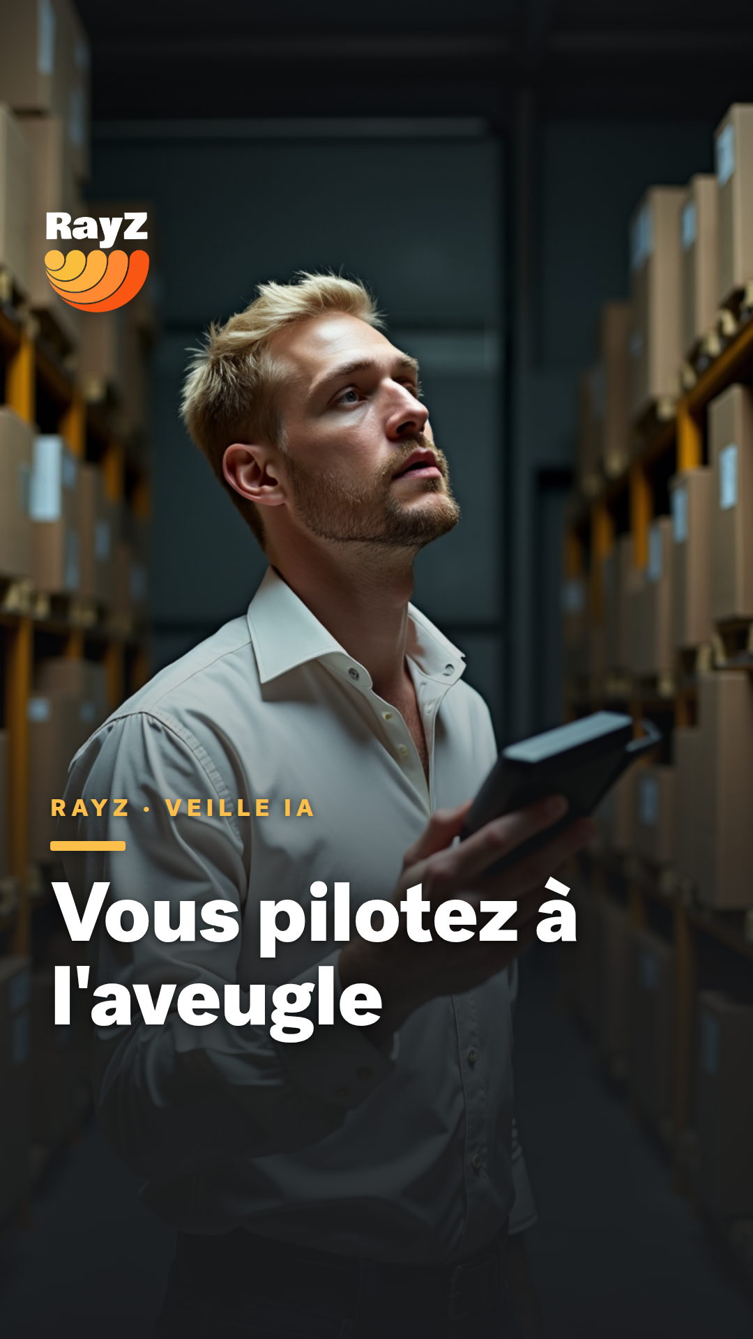 Vignette de la vidéo RayZ Veille IA intitulée Vous pilotez à l'aveugle