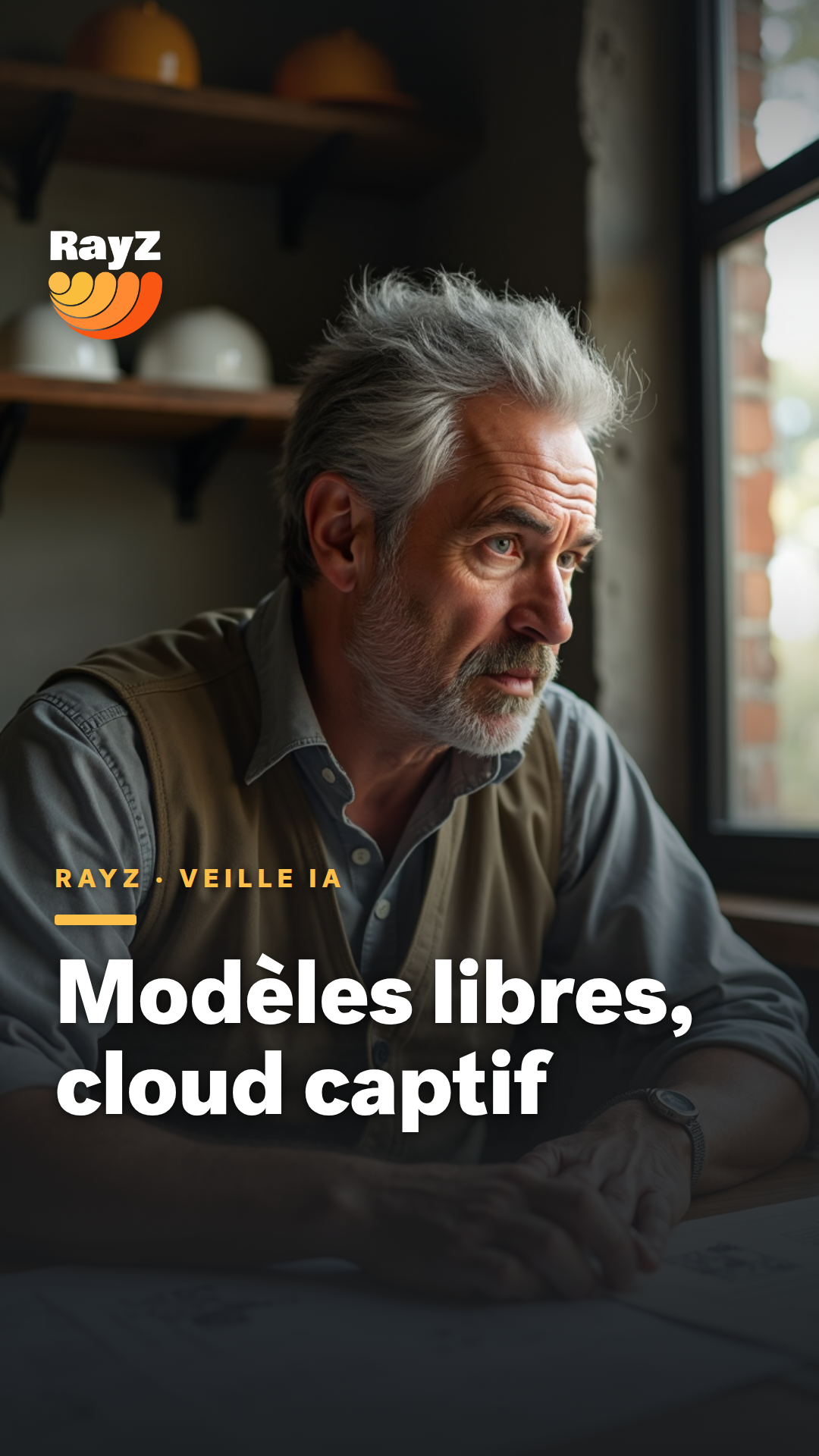 Vignette de la vidéo RayZ Veille IA intitulée Modèles libres, cloud captif