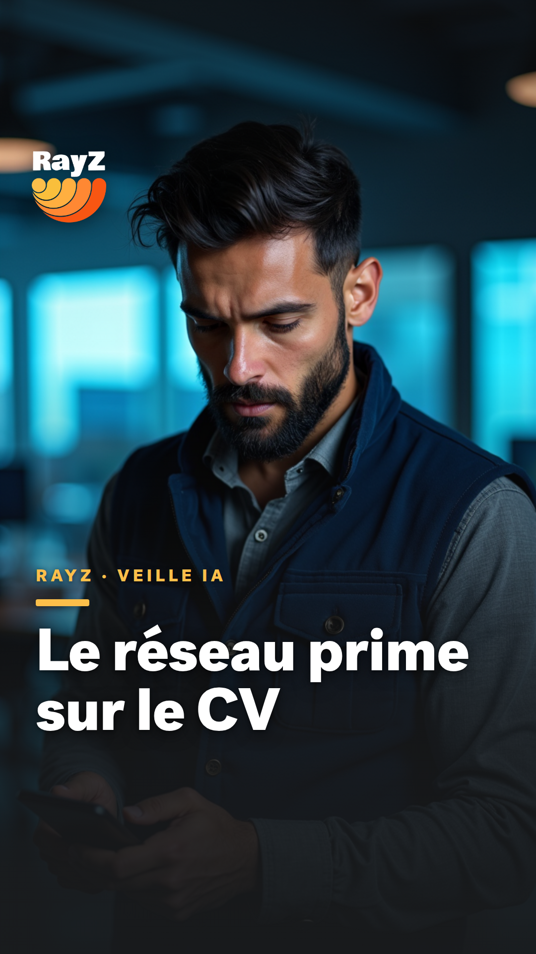 Vignette de la vidéo RayZ Veille IA intitulée Le réseau prime sur le CV