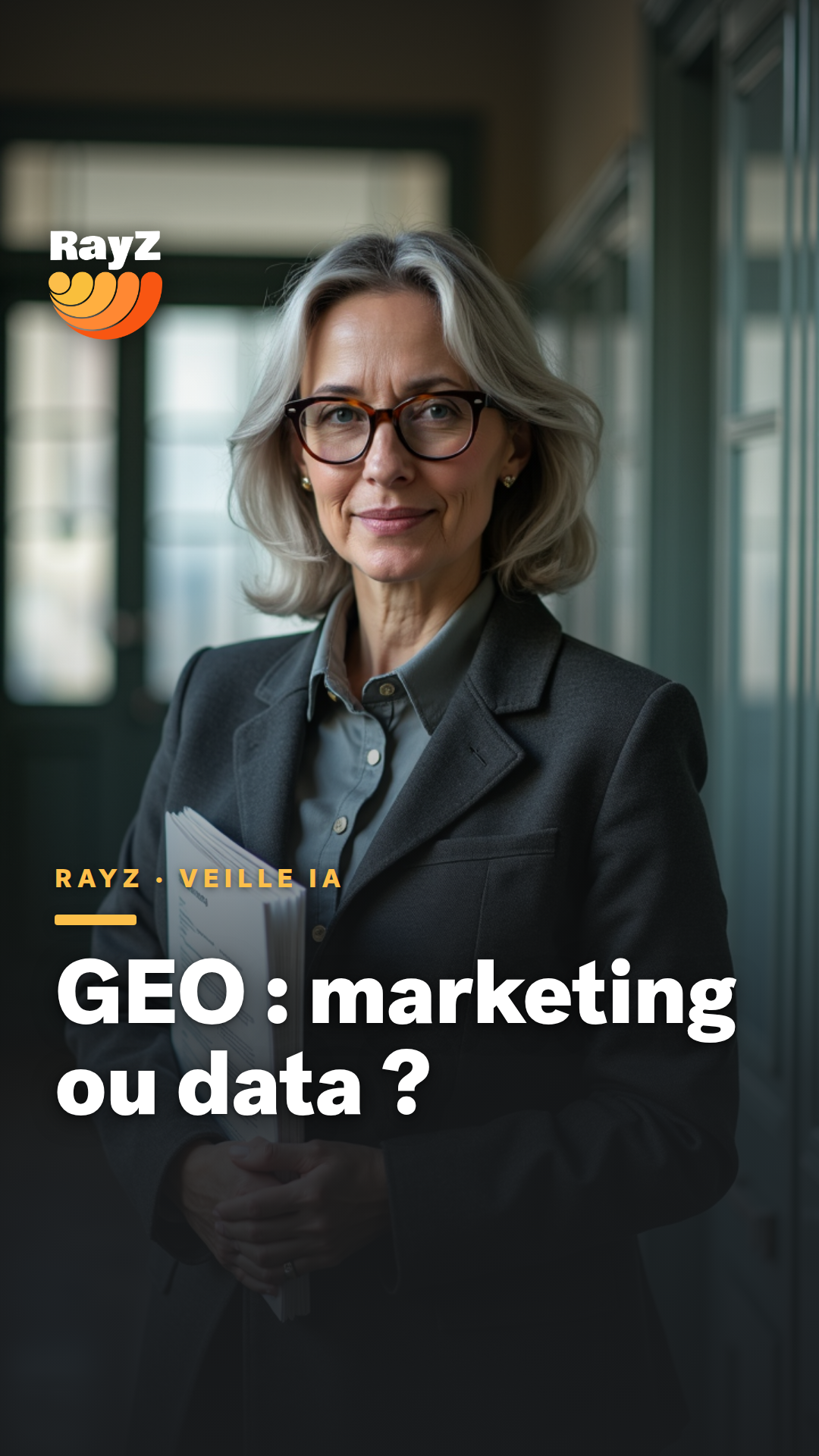 Vignette de la vidéo RayZ Veille IA intitulée GEO : marketing ou data ?