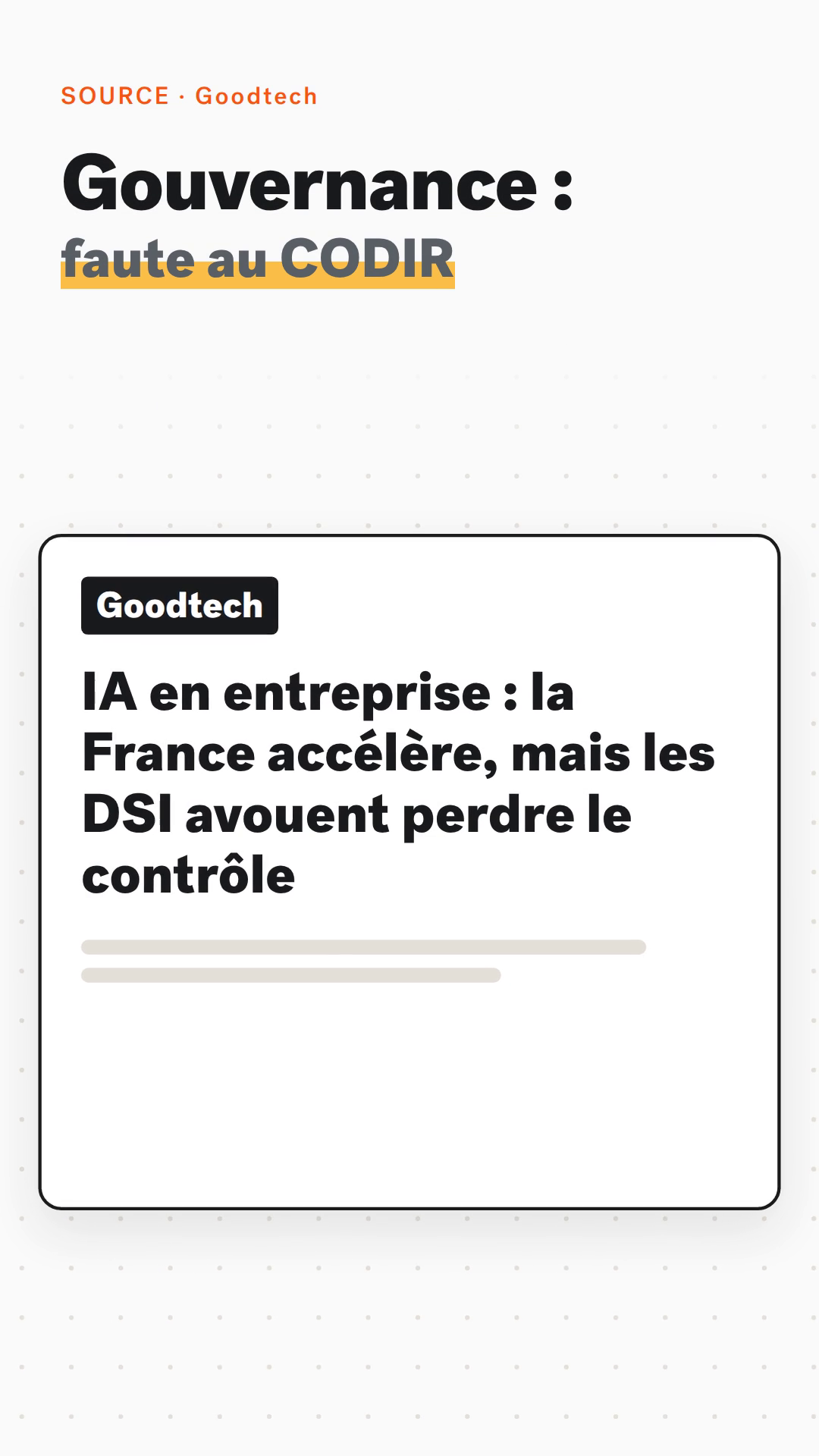 Vignette de la vidéo RayZ Veille IA intitulée Gouvernance : faute au CODIR