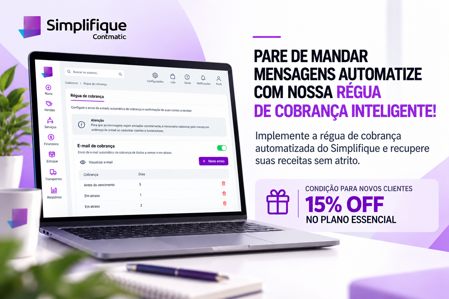 Rolagem Blog Simplifique Regua de Cobrança