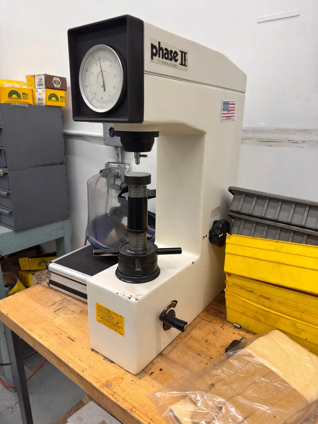 Hardness Tester – Kimber Manufacturing surplus auction, Yonkers NY