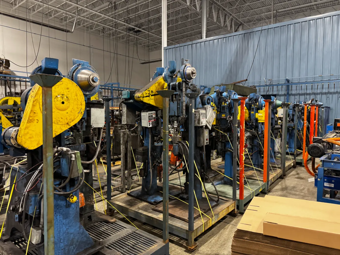 Riveters and punch presses, machine shop – Rize Home surplus auction, Solon OH