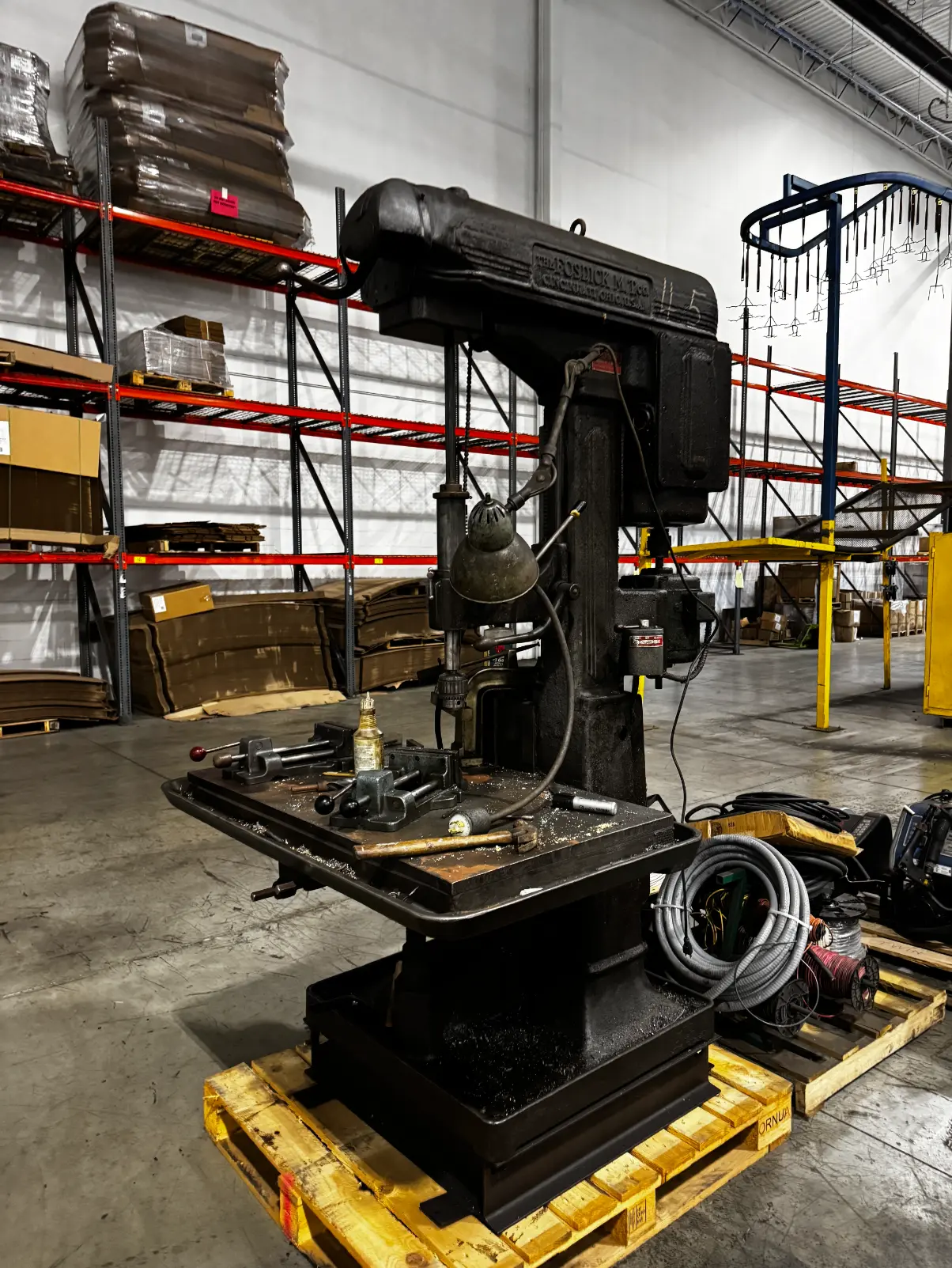 Fosdick single spindle drill press – Rize Home surplus auction, Solon OH