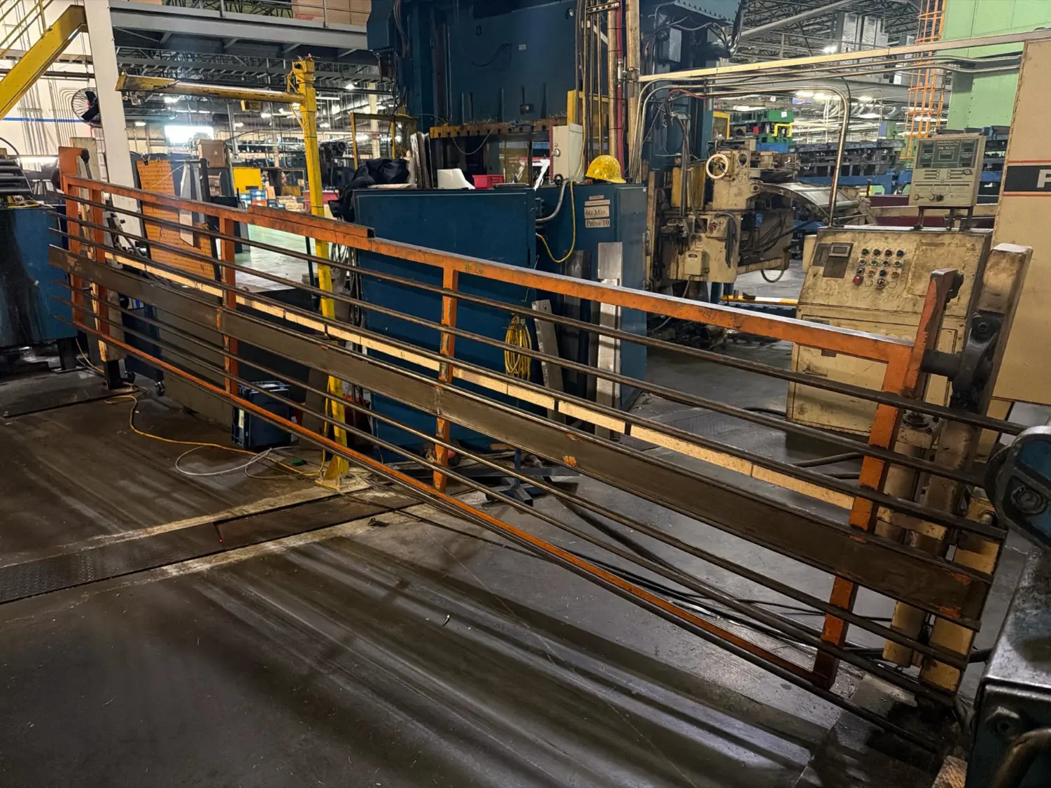 Coil line and stock straightener beside press – Dexter Stamping auction, Murfreesboro TN
