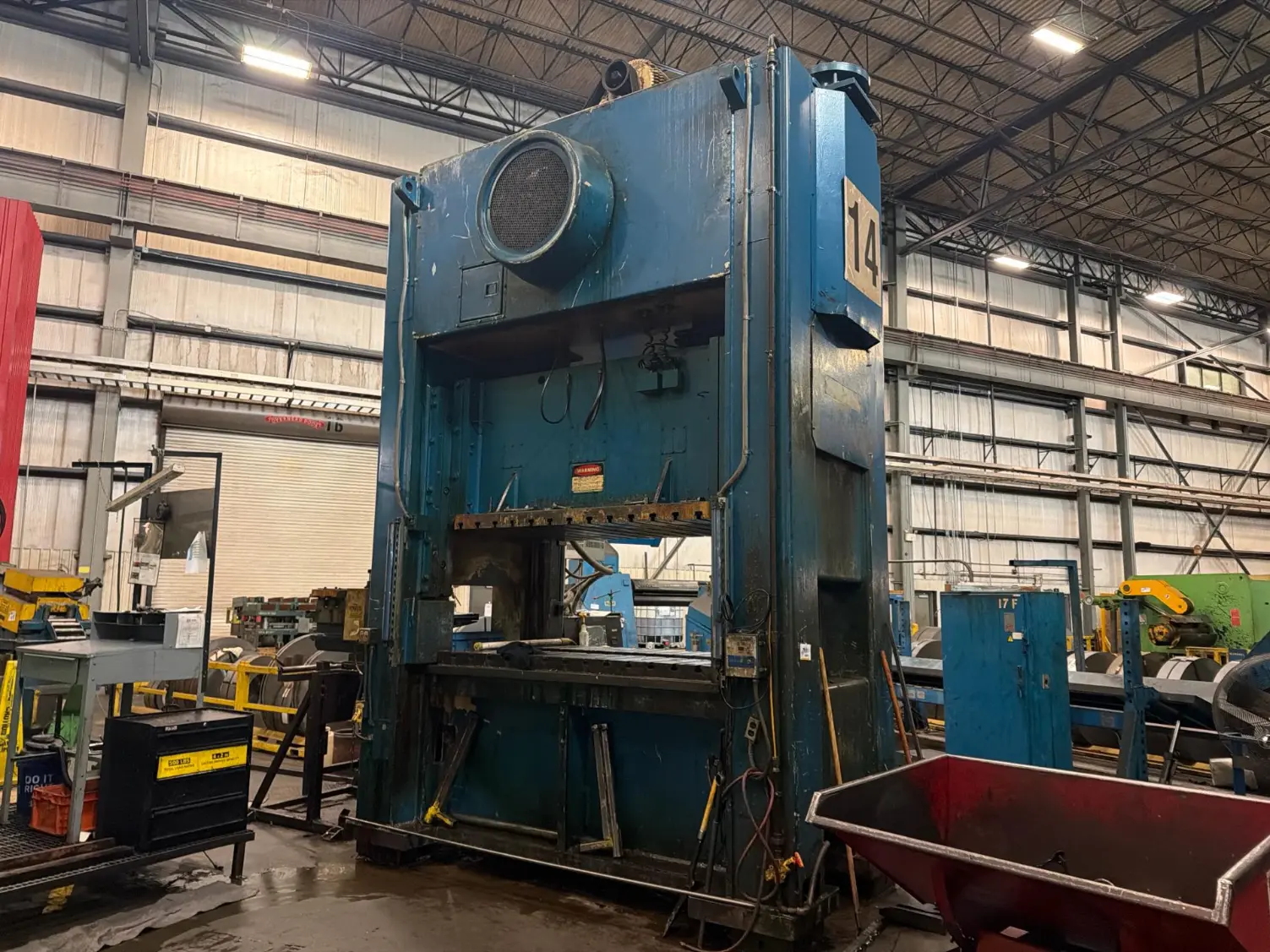 Niagara straight-side stamping press – Dexter Stamping auction, Murfreesboro TN