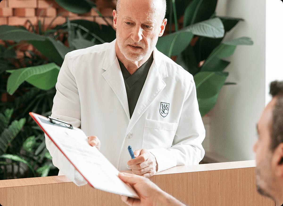 Dr. David Eiley checking about appointments