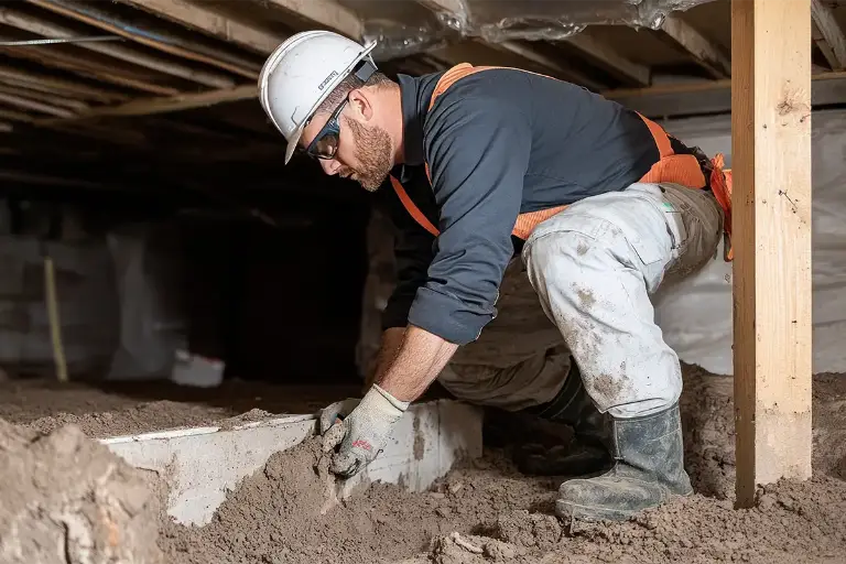 Flooded Basement Area Requiring Professional Waterproofing