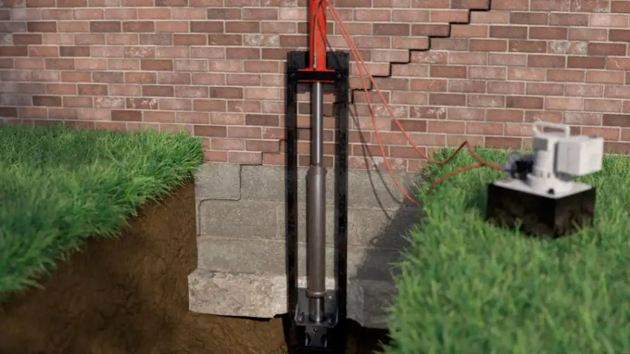 Foundation repair process for residential property