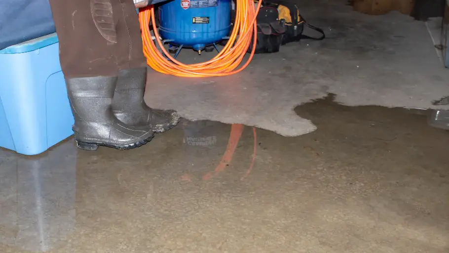Foundation repair specialists inspecting structural damage