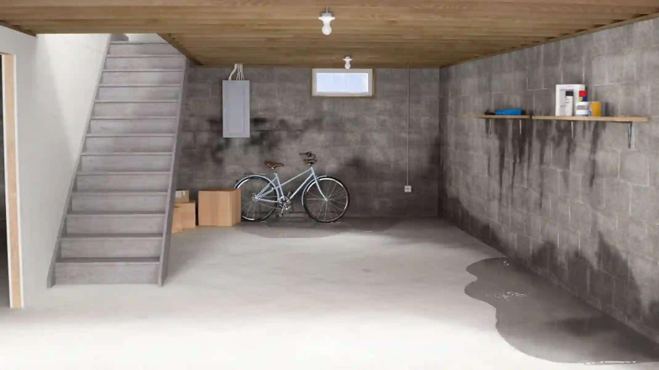 Basement wall repair and water damage prevention