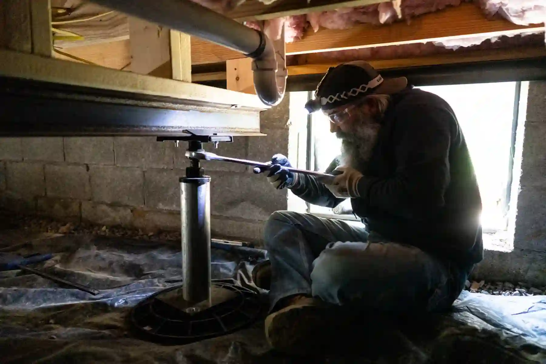 Crawl space encapsulation and moisture protection service