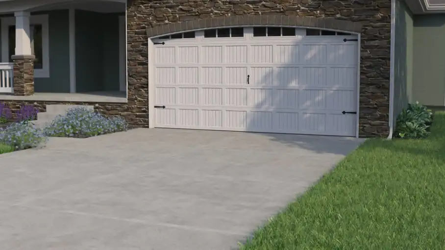Sunken Cracked Driveway Before USS Concrete Lifting