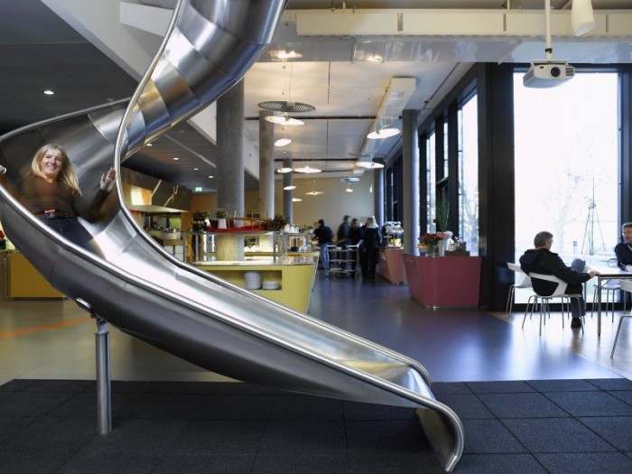 Slide in an office Setting.