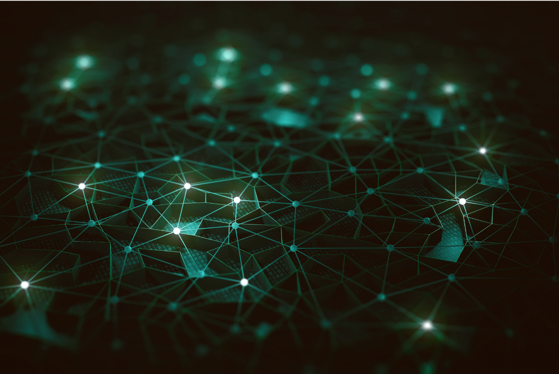 Glowing network symbolizing data-driven talent measurement.