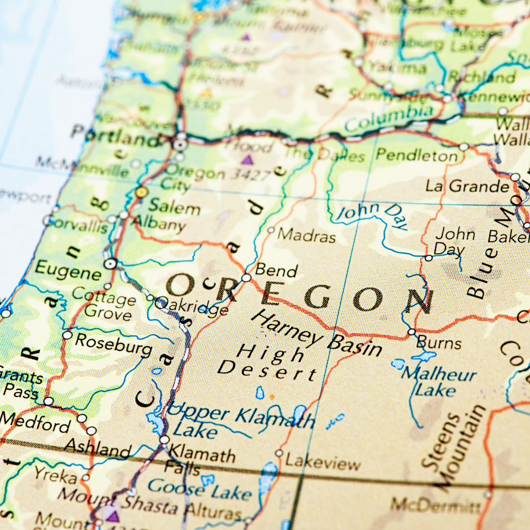 Map of Oregon