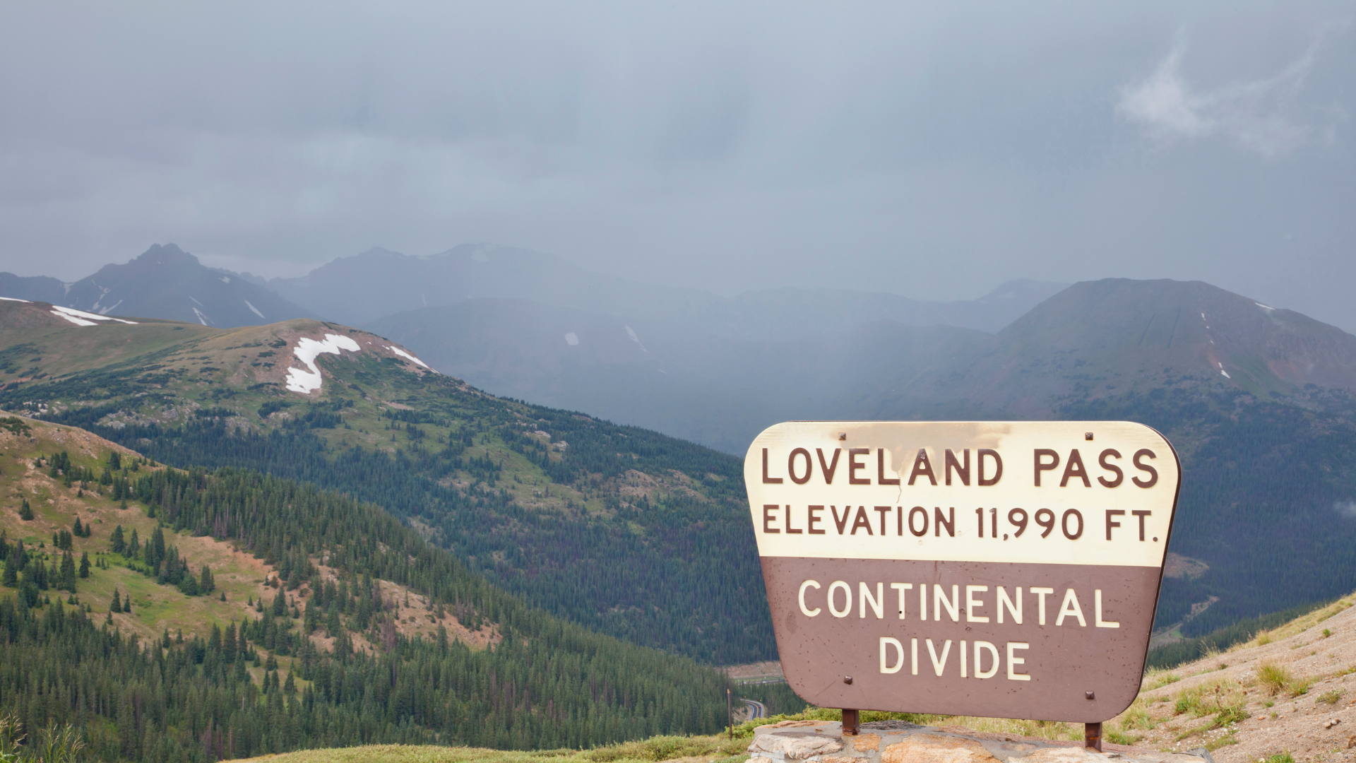 Loveland Pass at the Continental Divide in Colorado