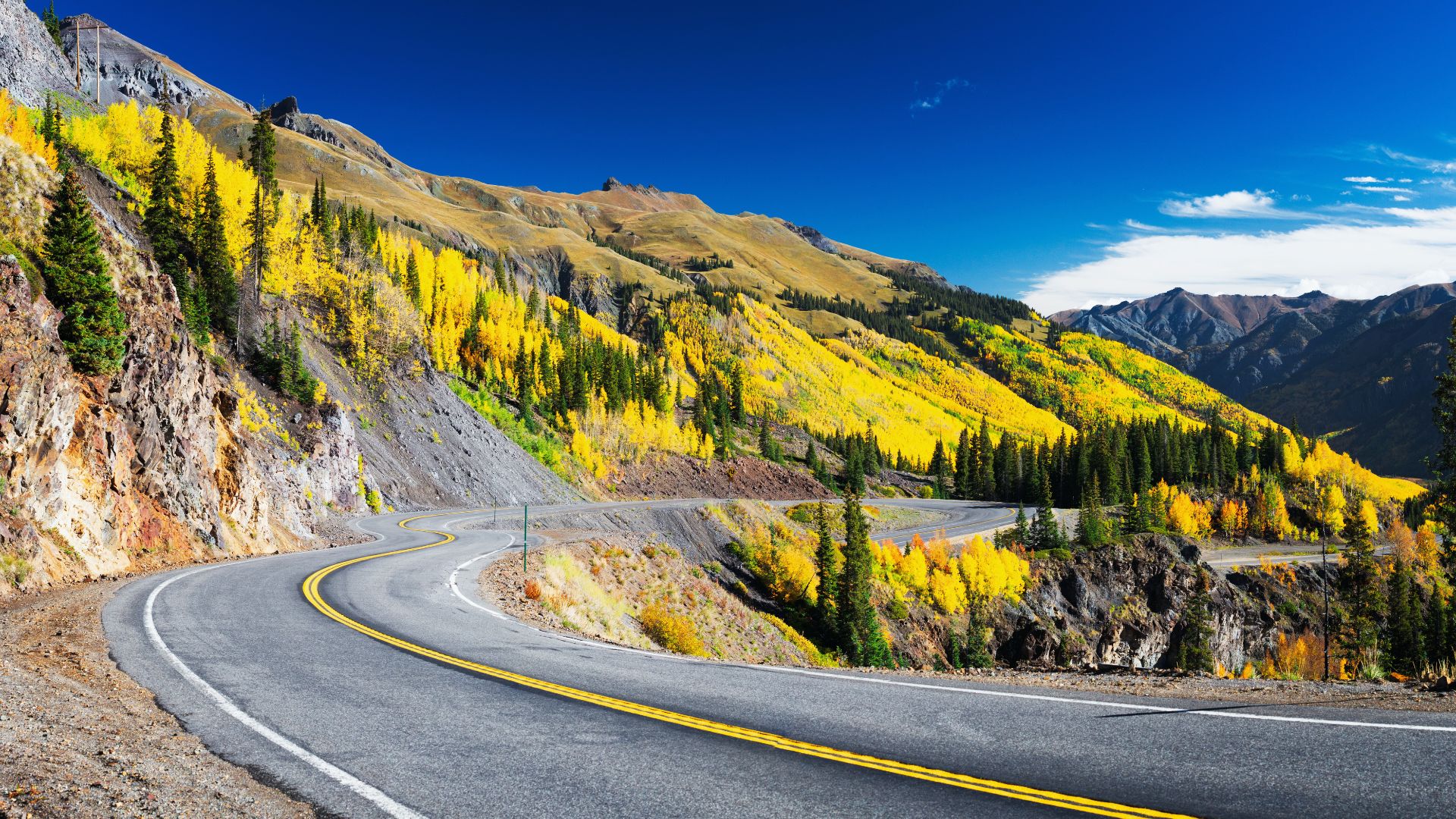The Million Dollar Highway in Colorado