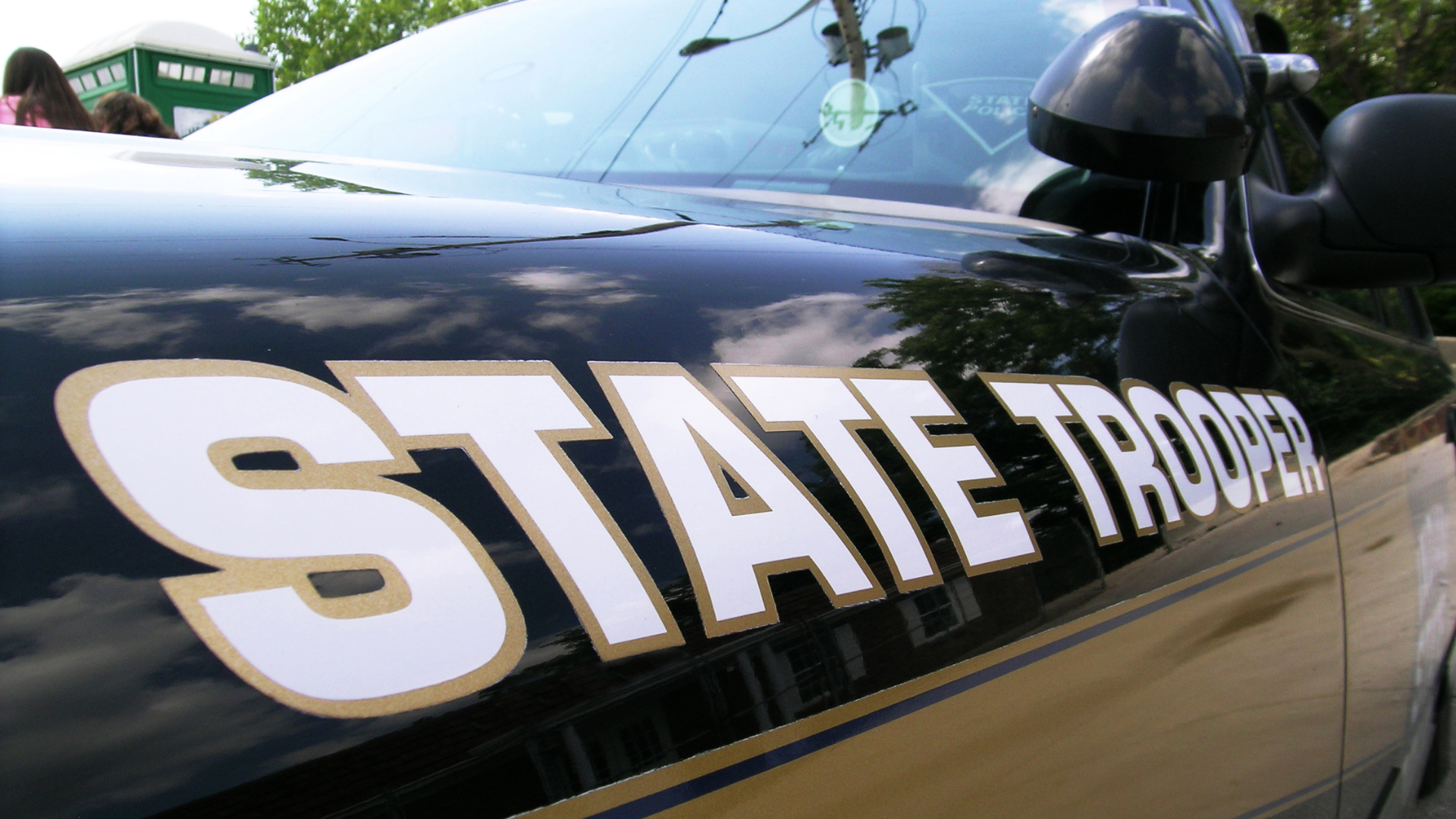A state trooper cruiser