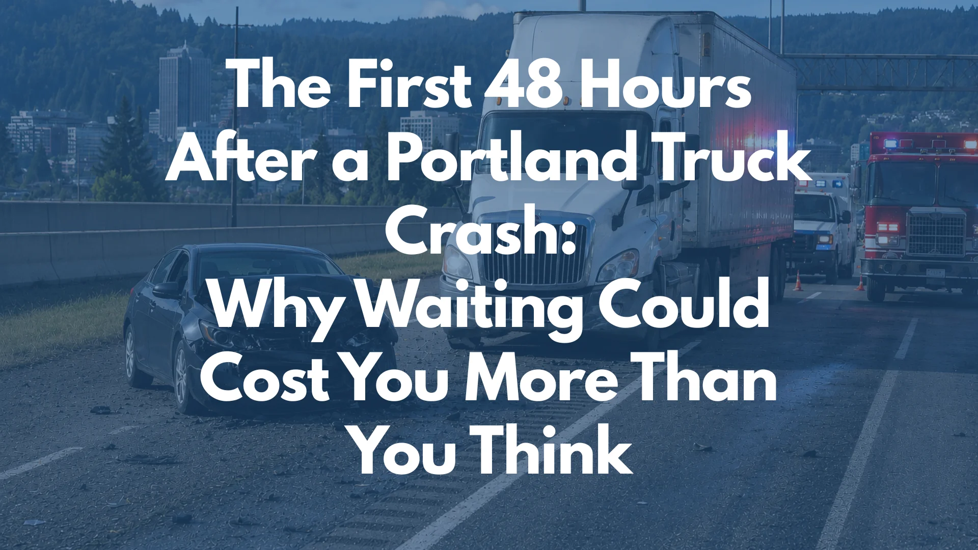 The First 48 Hours After a Portland Truck Crash: Why Waiting Could Cost You More Than You Think