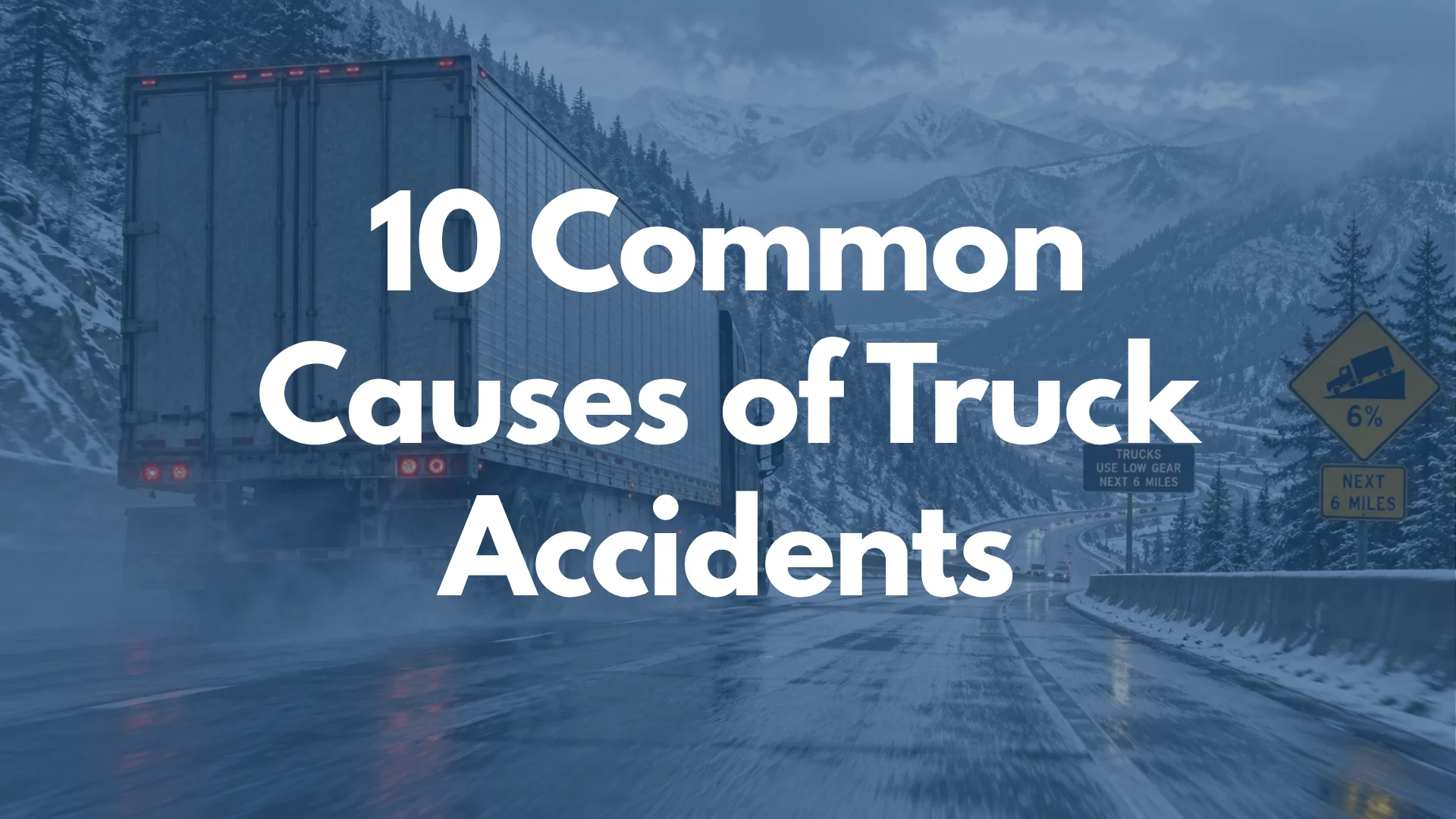 10 Common Causes of Truck Accidents