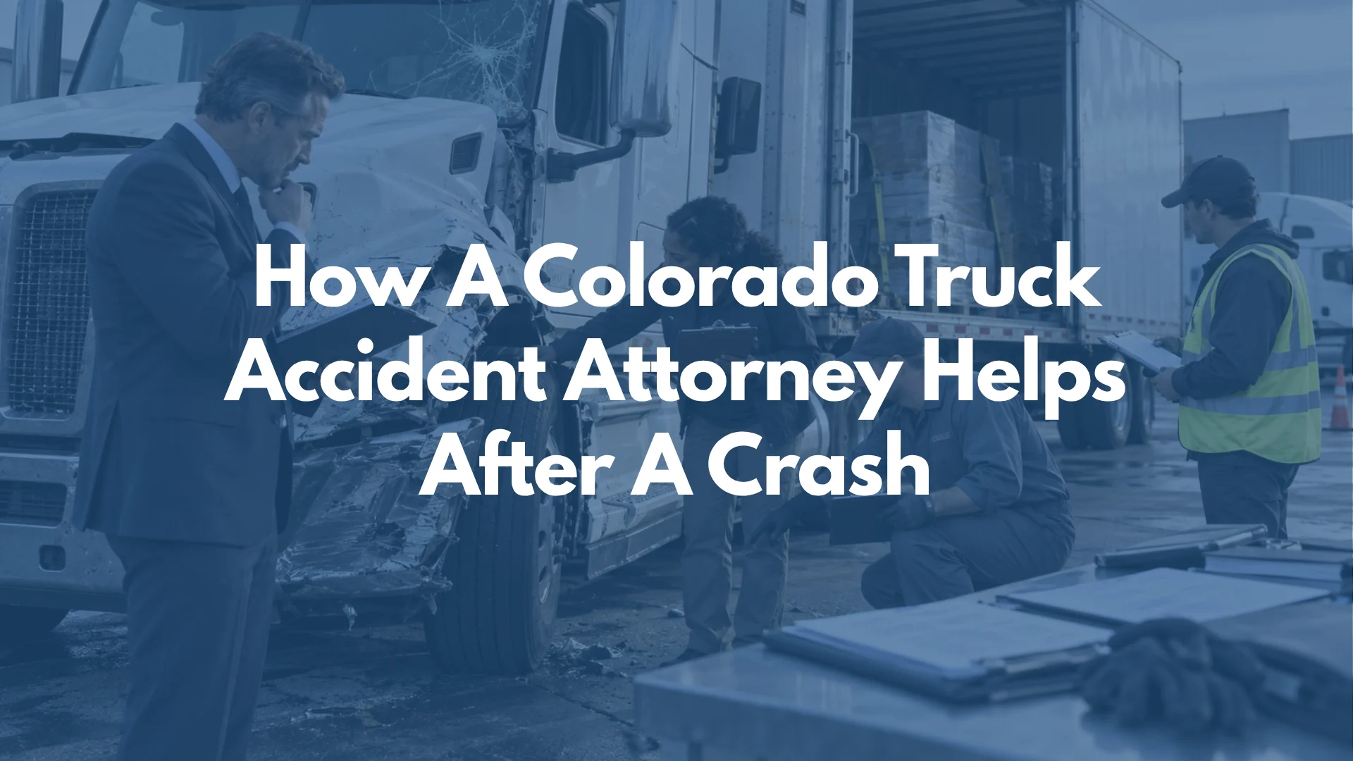 How a Colorado Truck Accident Attorney Helps You After a Crash