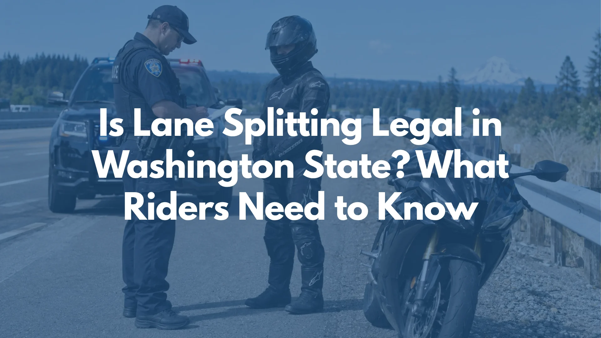 Is Lane Splitting Legal in Washington State? What Riders Need to Know