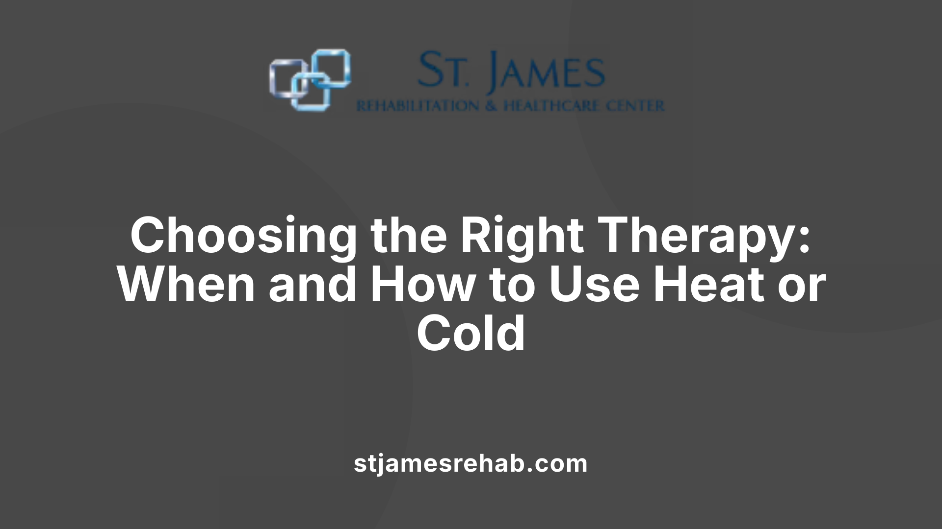 Choosing the Right Therapy: When and How to Use Heat or Cold