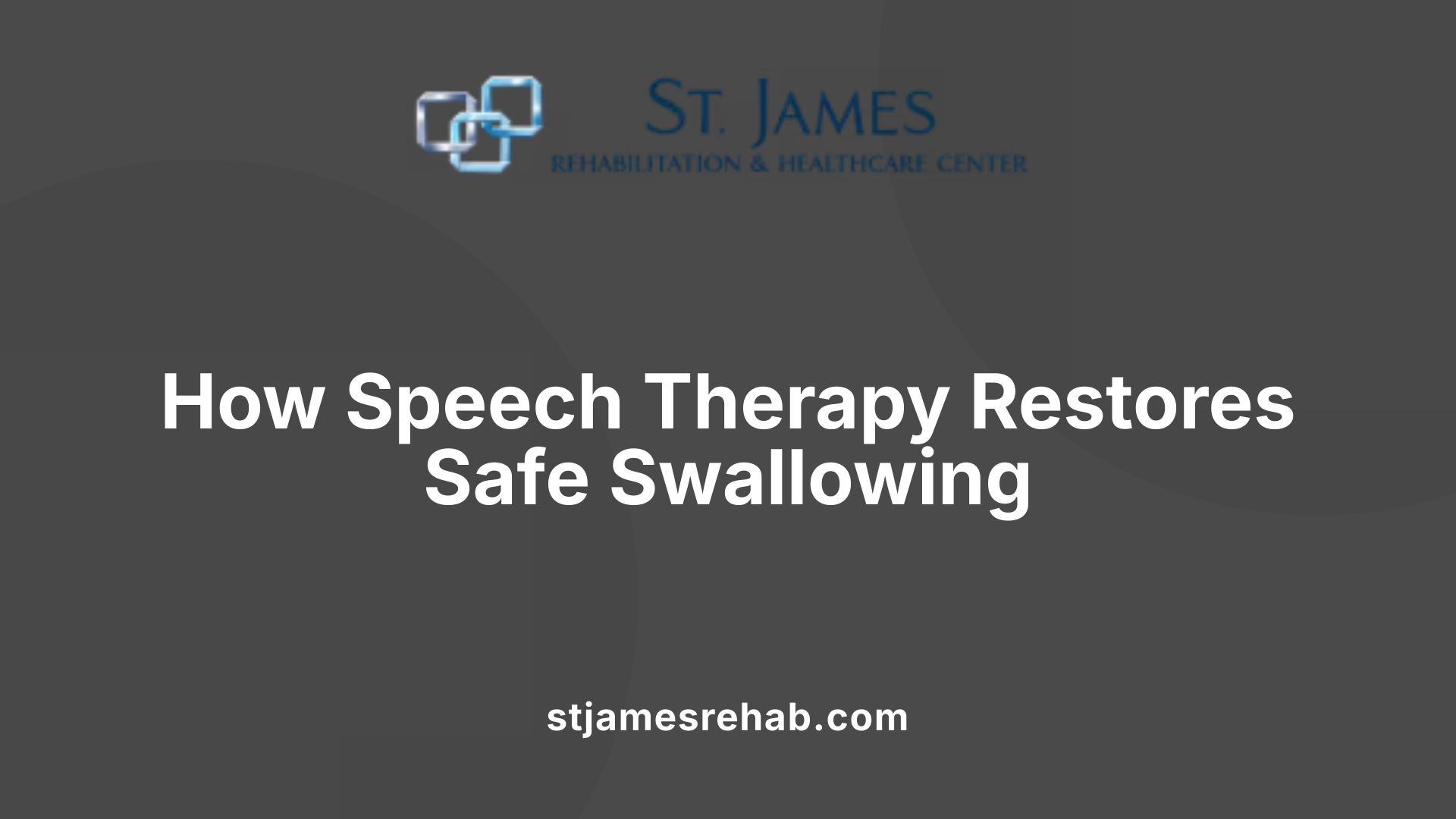 How Speech Therapy Restores Safe Swallowing