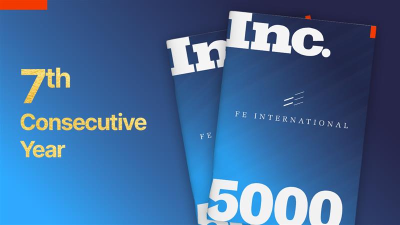 FE International recognized on the Inc. 5000 list for the 7th consecutive year, highlighting growth and leadership in technology M&A advisory in 2025.