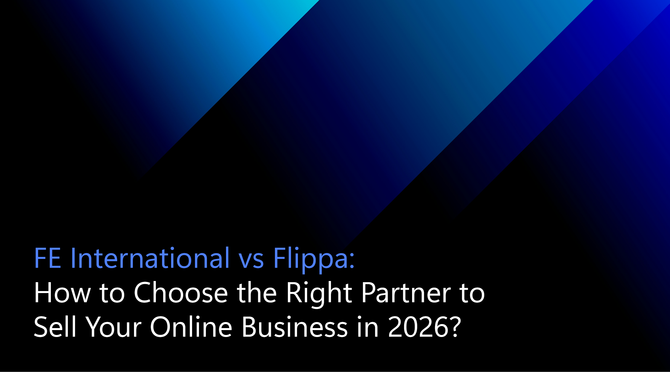 how to choose the right partner to sell your online business