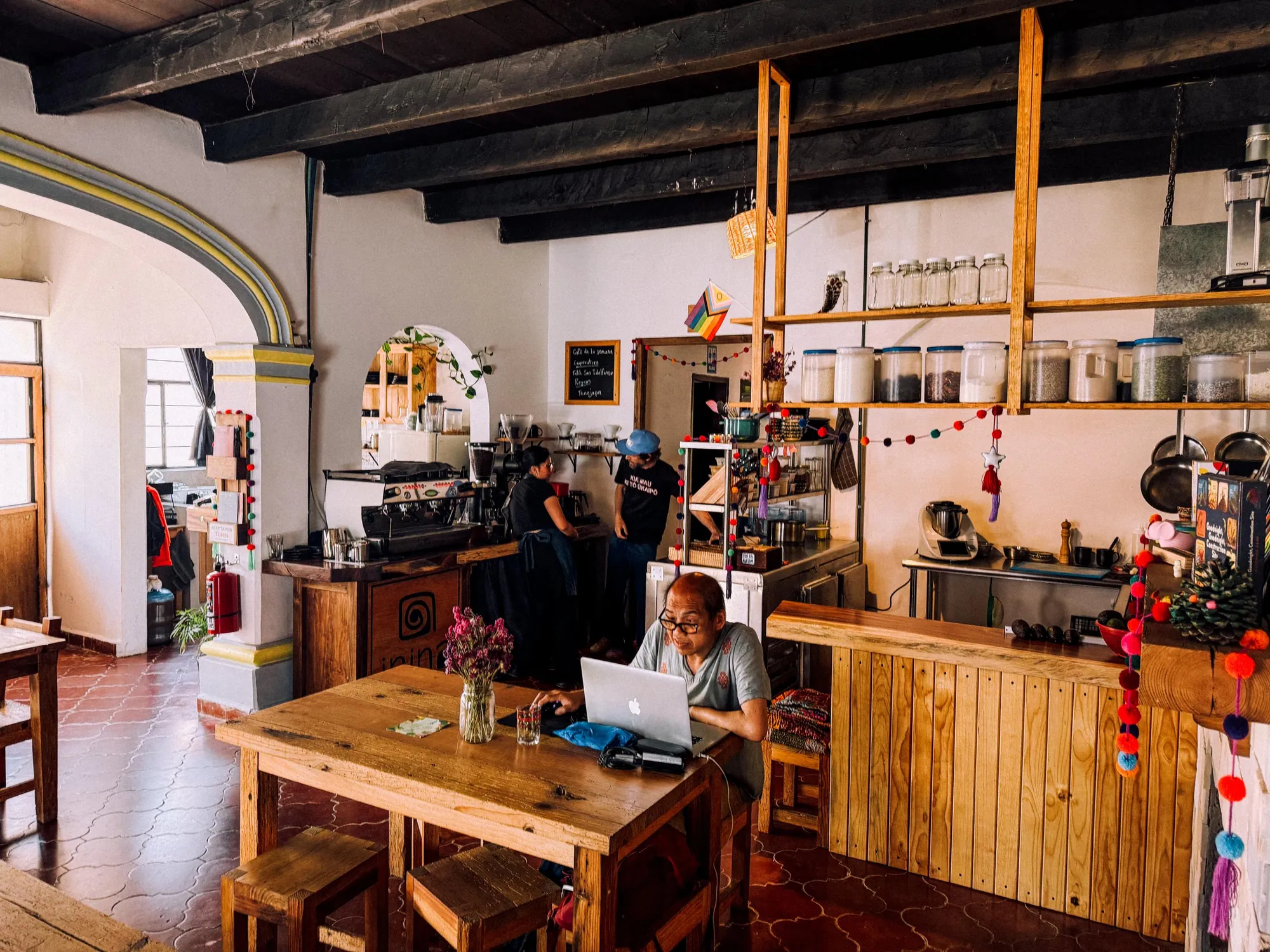 Inside the Shared Value Project café in San Cristóbal
