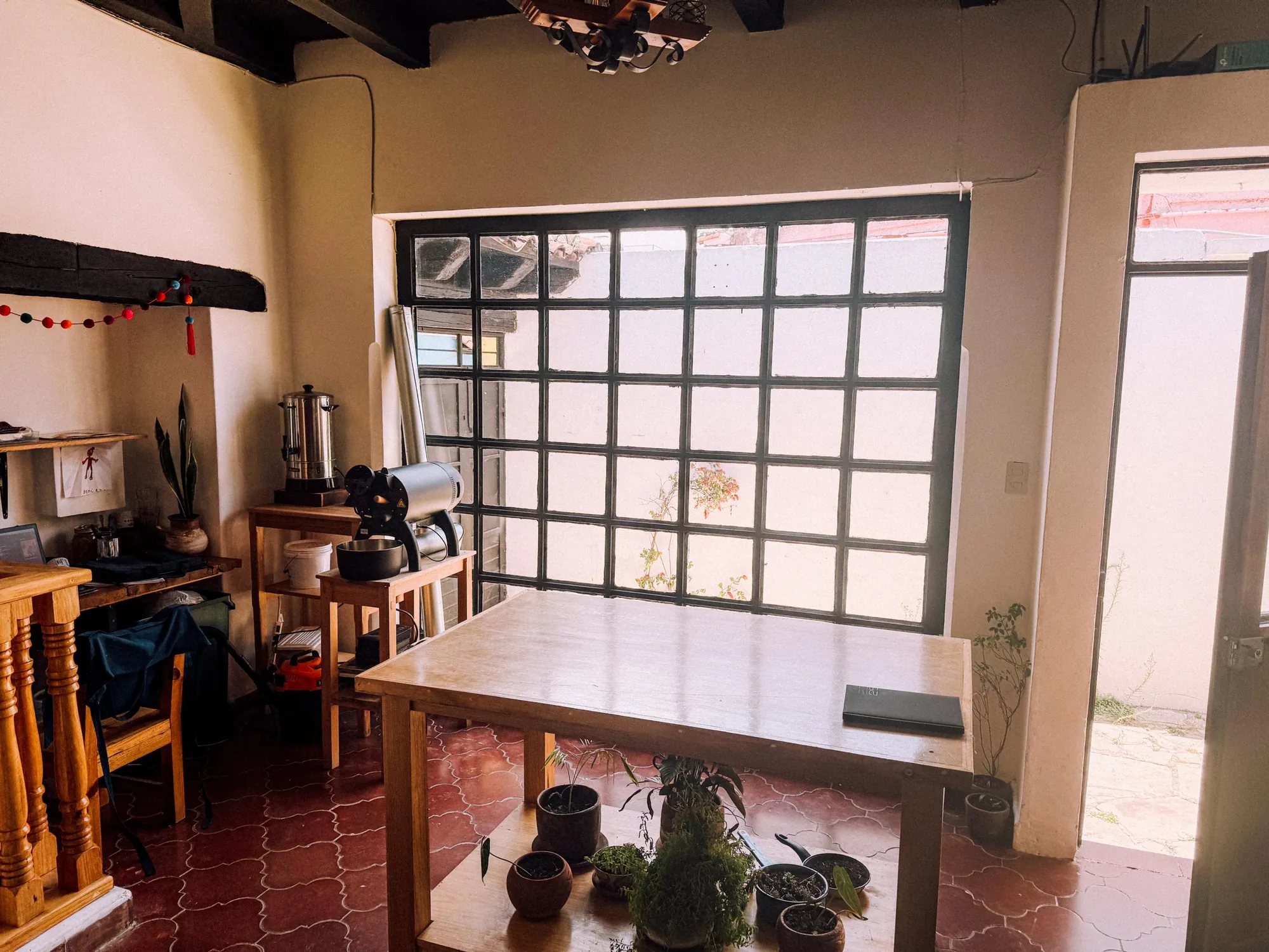 Coffee roasting room at the Shared Value Project