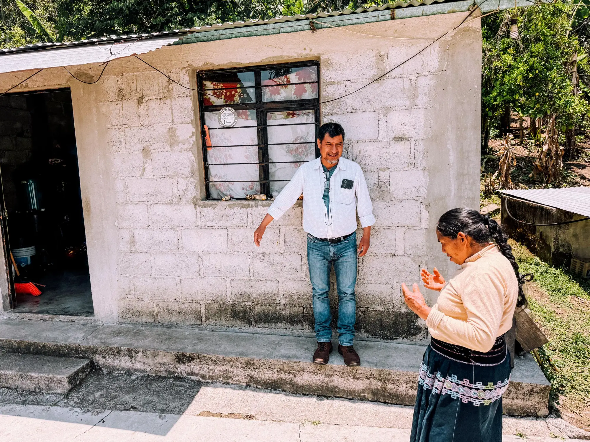 Visiting a coffee farmer at home in Chiapas