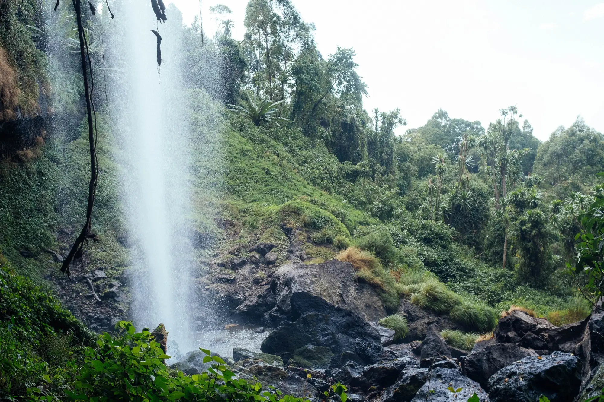 Waterfall on Mt Elgon, Uganda