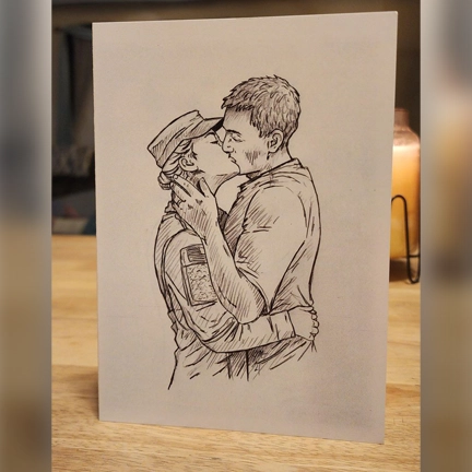 Inscription: One kiss is never enough