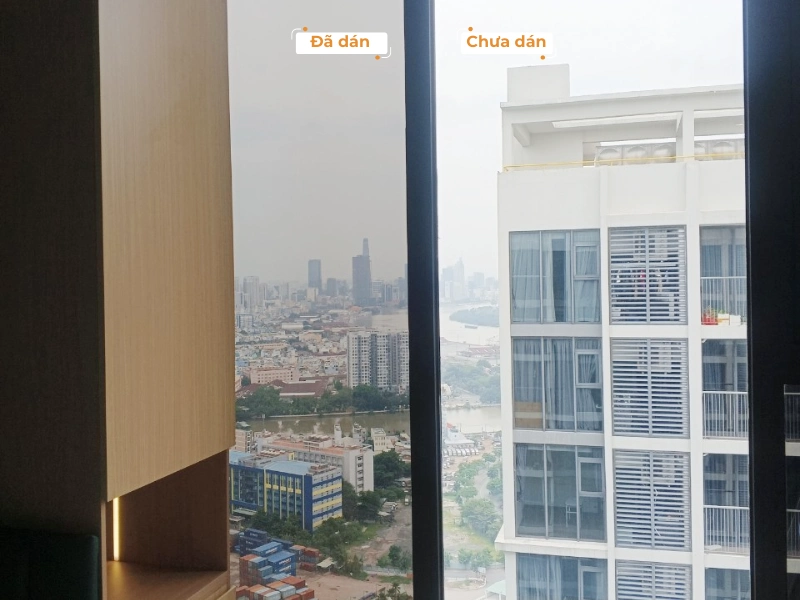 dán kính chống nắng chung cư