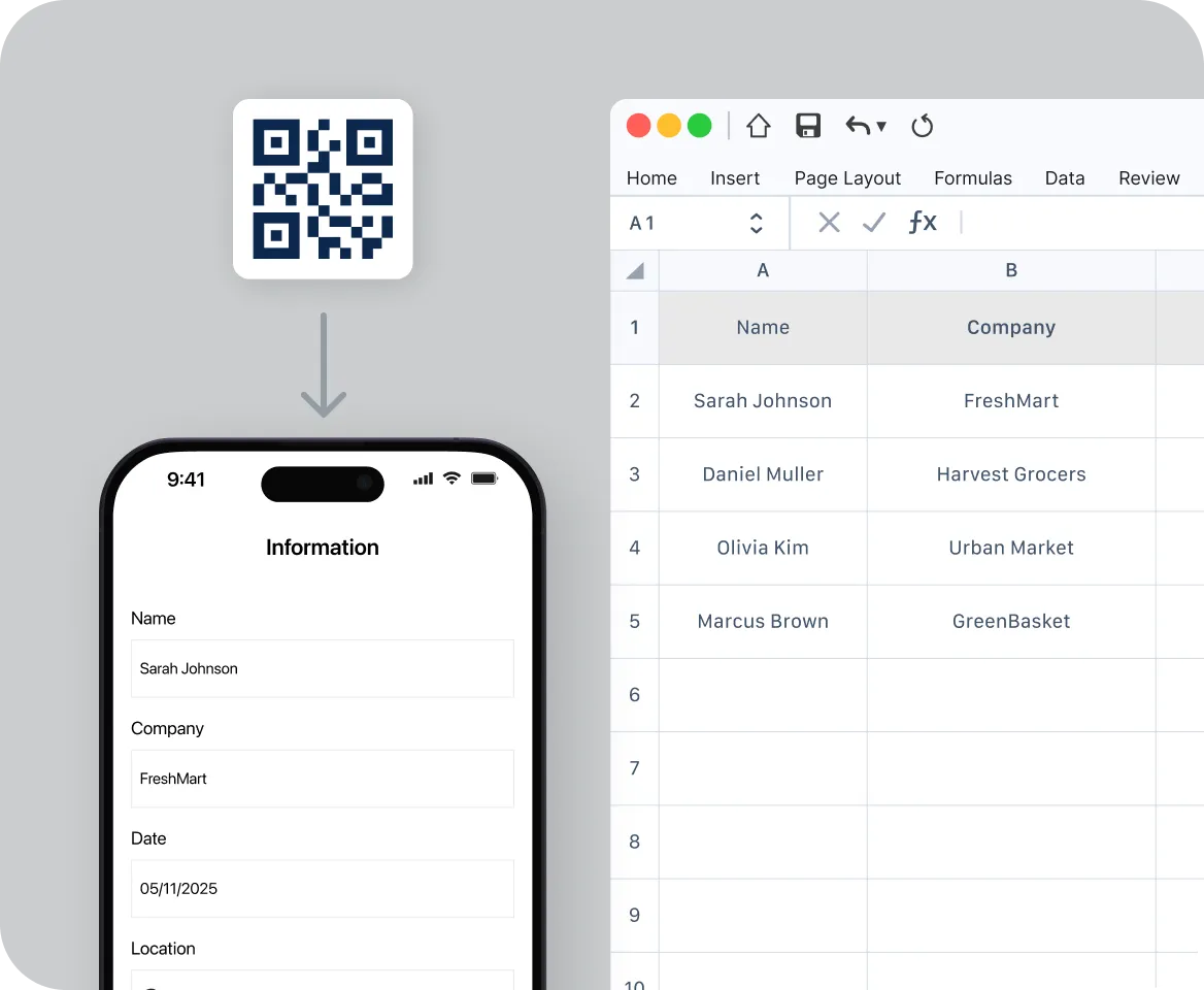 comparion illustration 1 - default qr generator