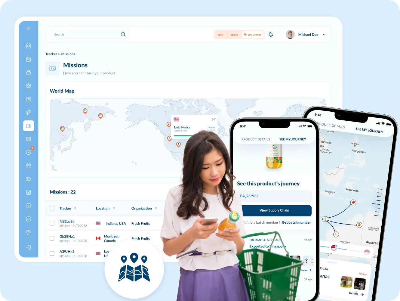 traceability hub illustration features