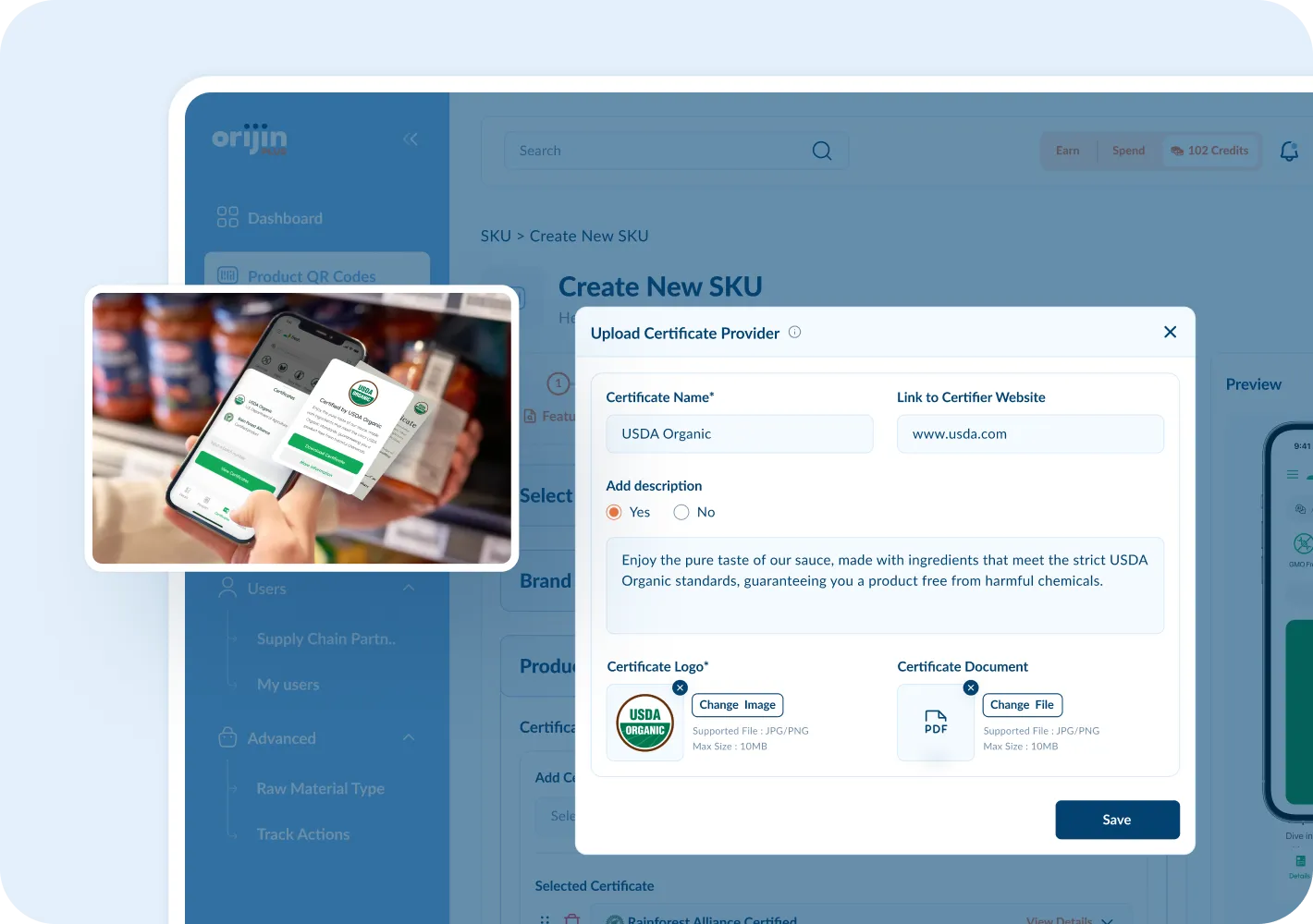 illustration of features card