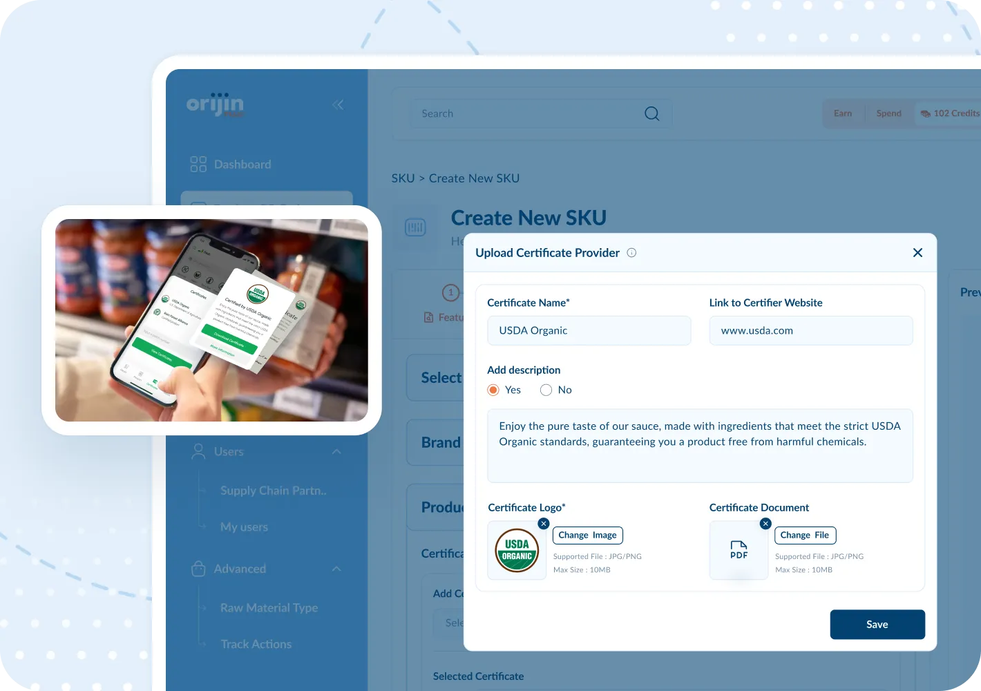 illustration of features card