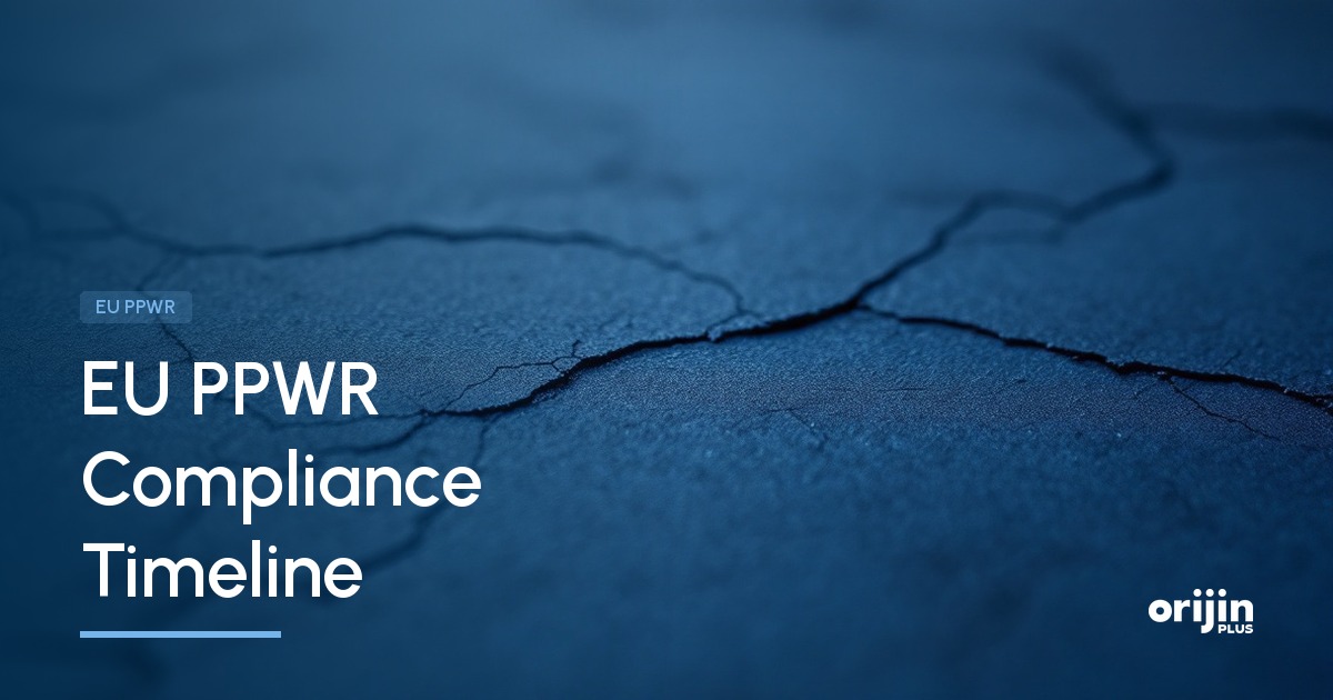 EU PPWR compliance timeline, Digital Product Passport, Orijin Plus