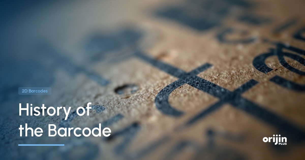 History of the barcode and the shift to 2D, GS1 and 2D Barcodes, Orijin Plus