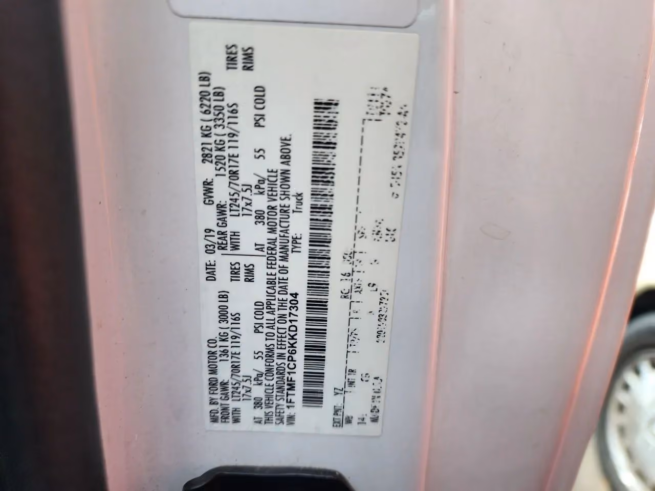 2019 Ford F150 Regular Cab XL Pickup 2D 8 ft — photo 6 of 6
