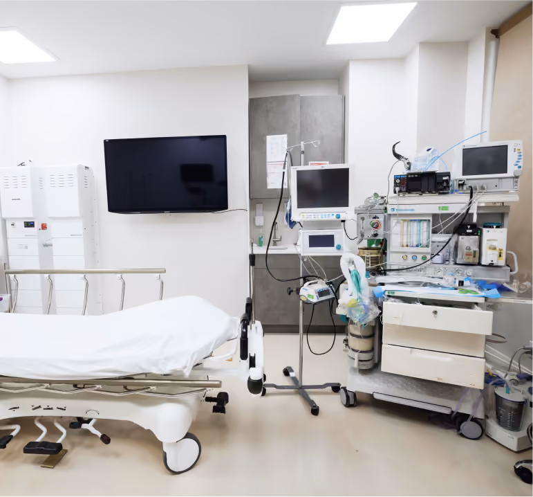 Procedure room at the Batash Medical center