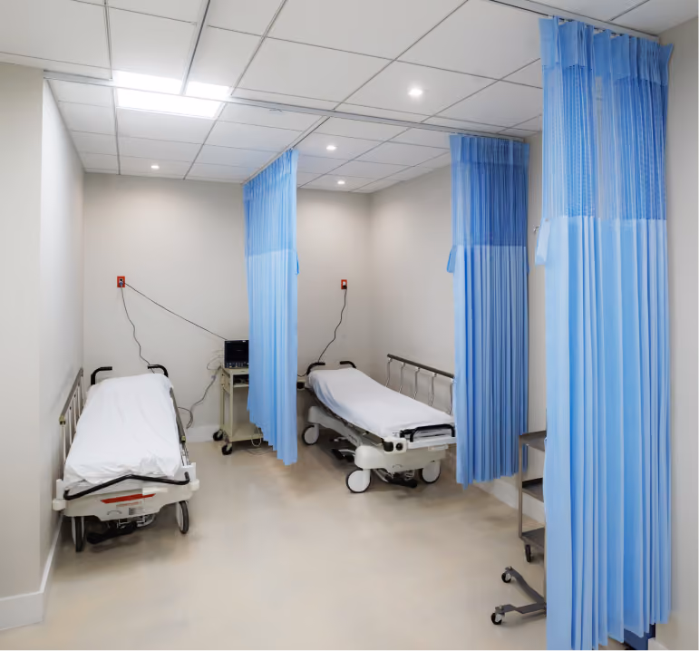 Recovery area at the Batash Medical center