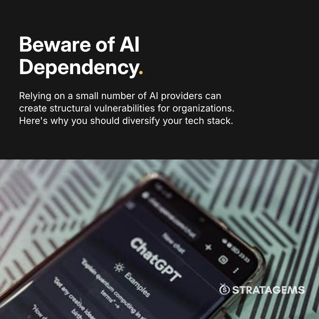 The Strategic Risk of Relying on a Small Number of US Based AI Providers